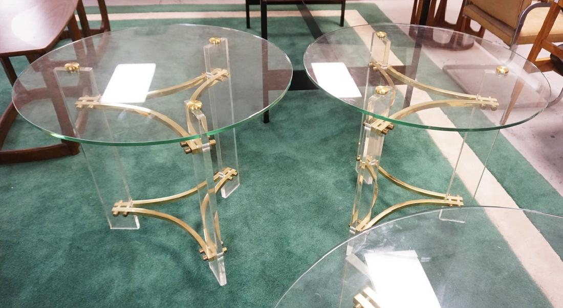 PAIR OF CHARLES HOLLIS JONES MODERN LAMP TABLES WITH (1 of 3)