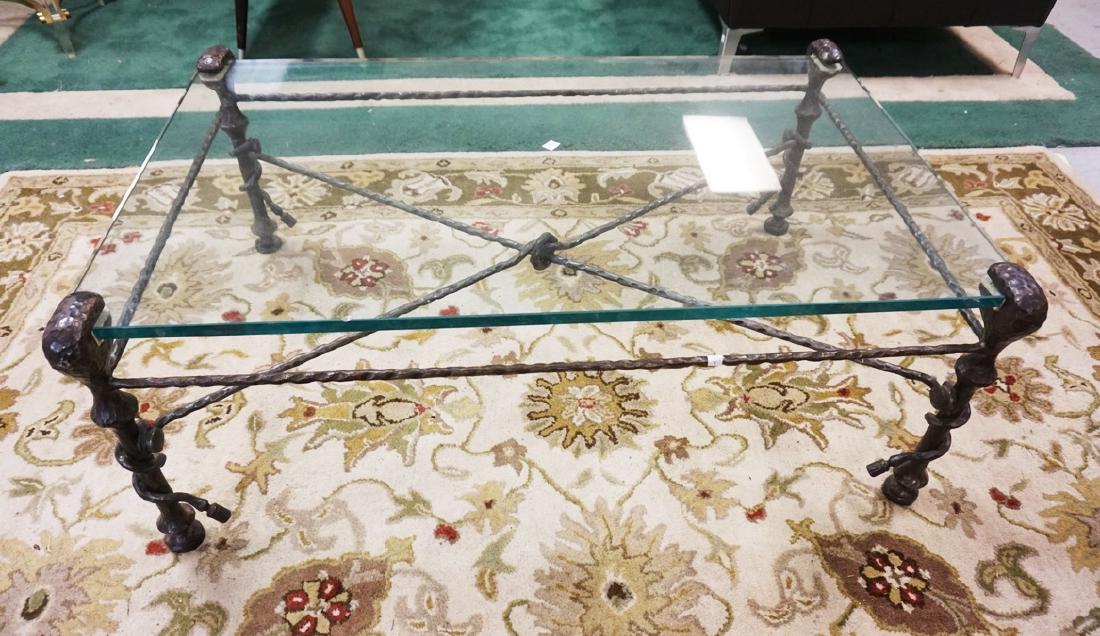 Wrought Iron Table Top 2 Tier Shelf