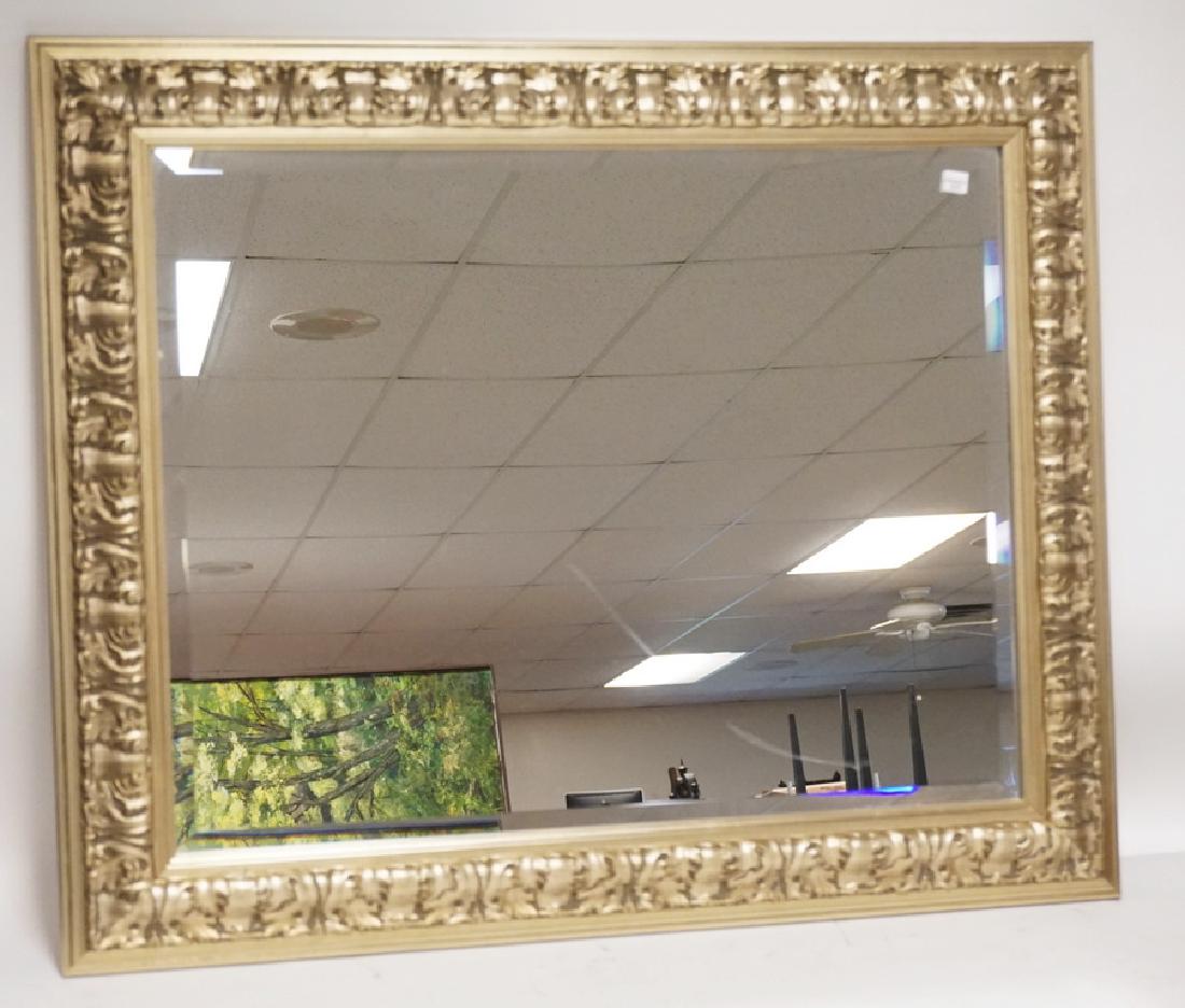 MIRROR HAVING BEVELED EDGES AND A DECORATIVE SILVER (1 of 2)