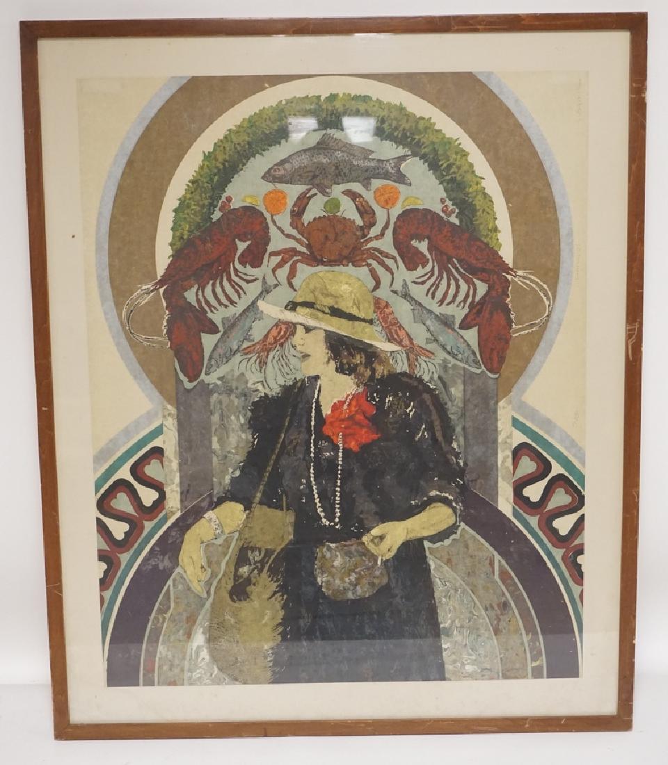 JOHN ASQUITH SERIVAC PRINT TITLED *HARRODS*. PRIOR (1 of 6)