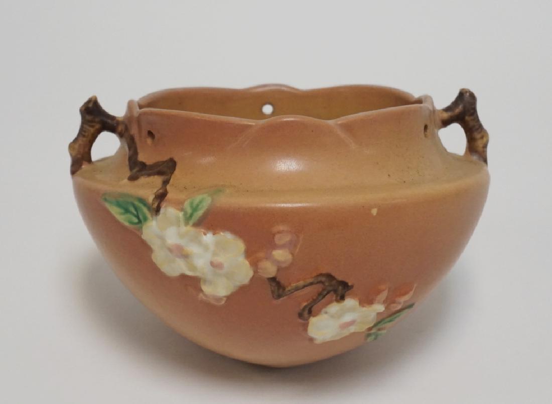 ROSEVILLE ART POTTERY HANGING BASKET IN THE CHERRY (1 of 1)