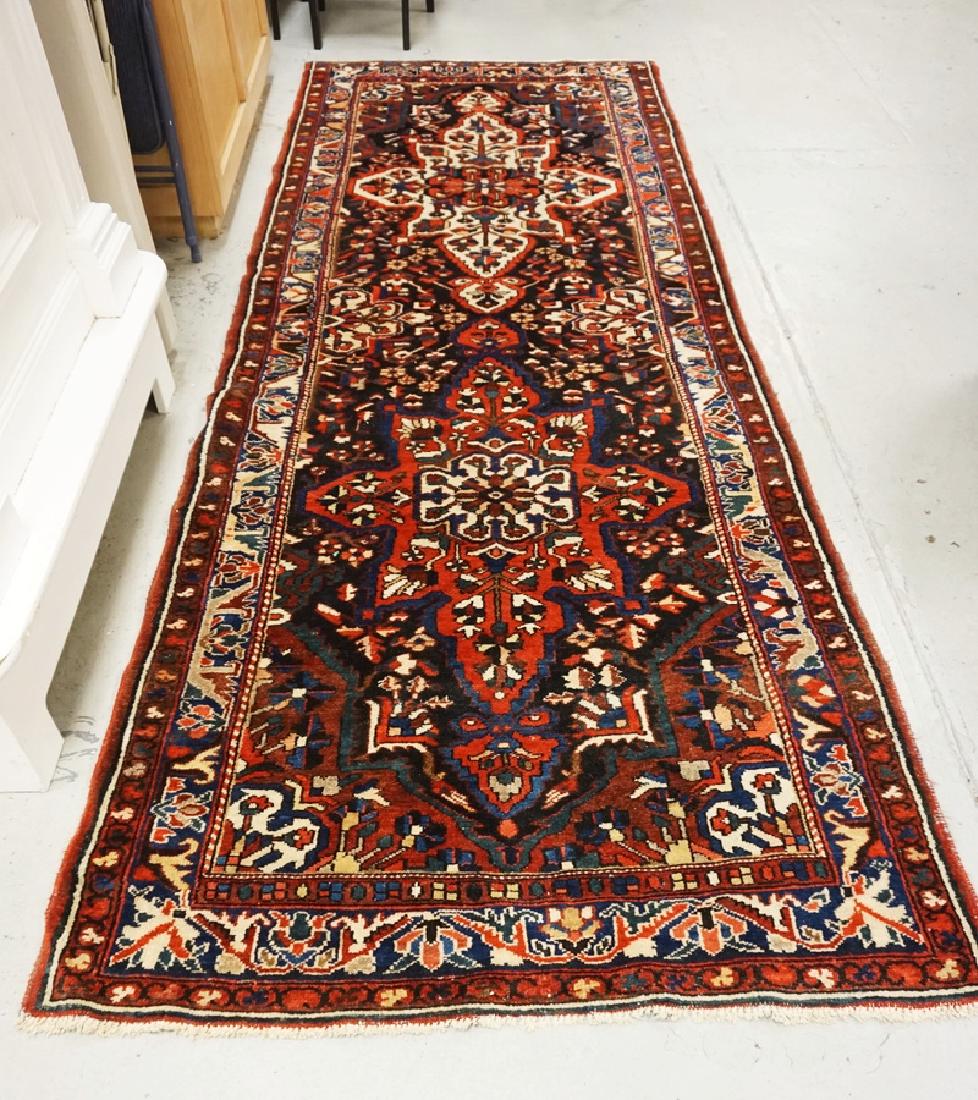 ANTIQUE HAND WOVEN ORIENTAL RUNNER MEASURING 11 FT 10 (1 of 3)