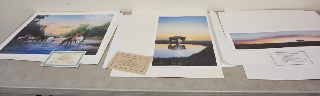 LOT OF 3 DONALD VANN NATIVE AMERICAN INDIAN PRINTS. (1 of 4)