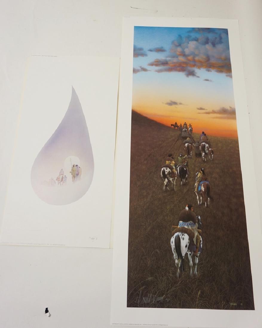 LOT OF 2 DONALD VANN PRINTS OF NATIVE AMERICAN INDIANS. (1 of 1)