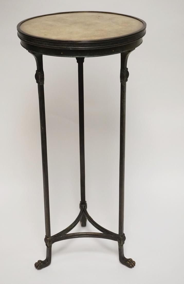 THEODORE ALEXANDER BRONZE PEDESTAL WITH A TESSELATED (1 of 3)