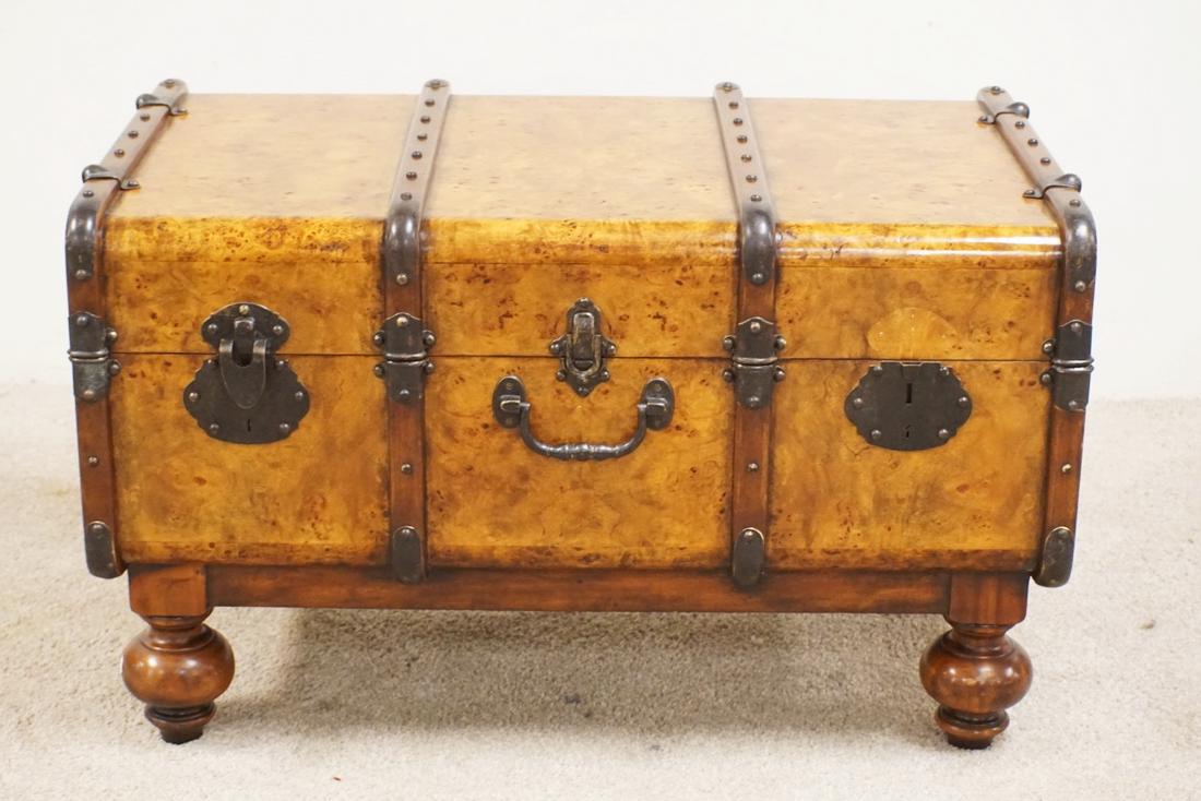 THEODORE ALEXANDER BURLED TRUNK FORM CHEST WITH TURNED (1 of 4)