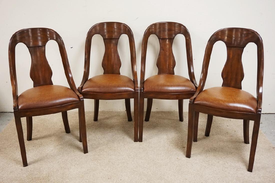SET OF 4 THEODORE ALEXANDER SIDE CHAIRS. (1 of 4)