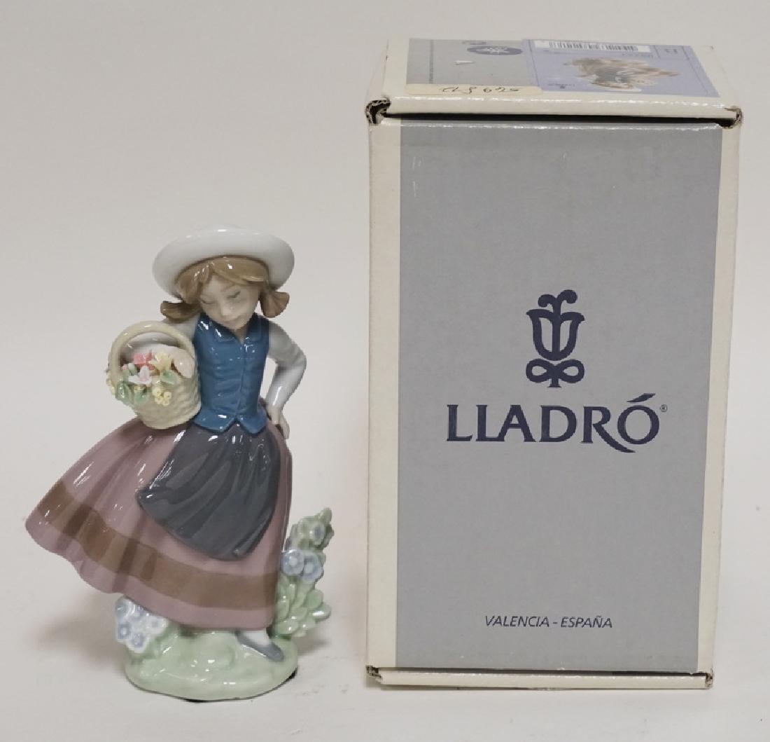LLADRO PORCELAIN FIGURE TITLED *SWEET SCENT*. 6 1/2 (1 of 1)