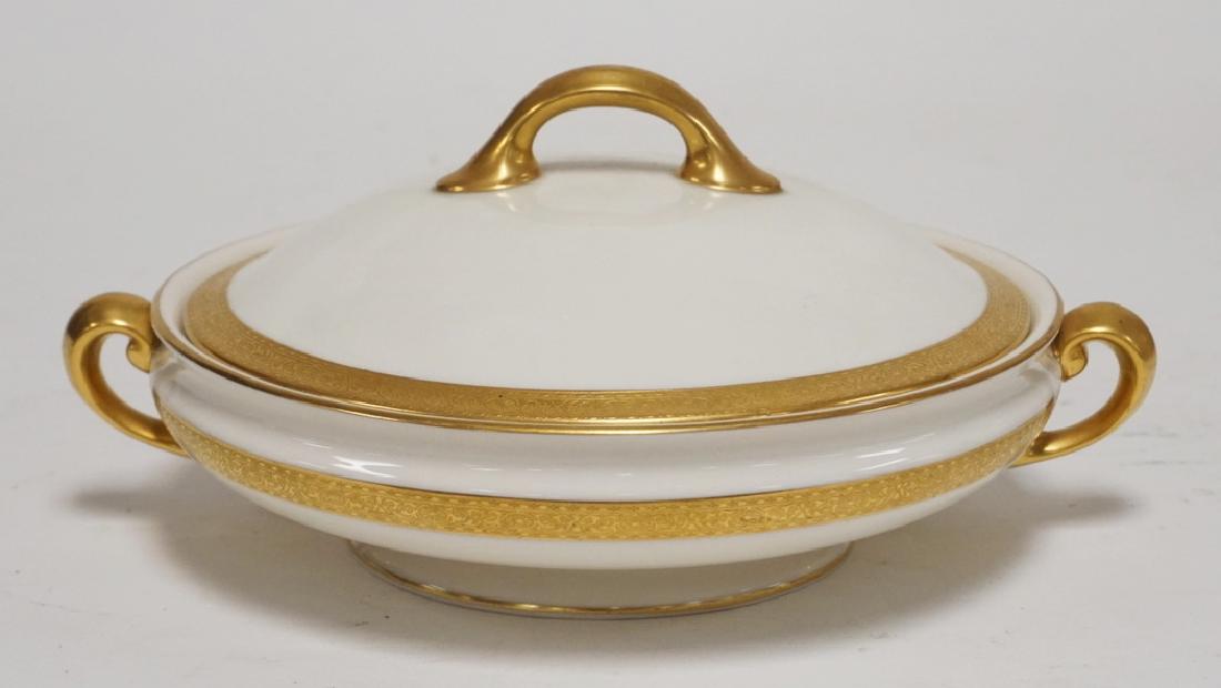 GREEN MARK LENOX COVERED TUREEN WITH GOLD TRIM. (1 of 3)