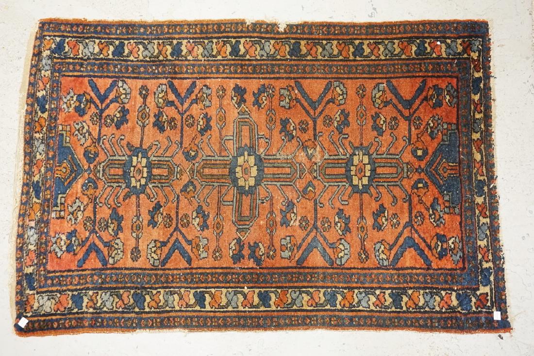 ANTIQUE ORIENTAL THROW RUG MEASURING 4 FT X 2 FT 8 (1 of 1)
