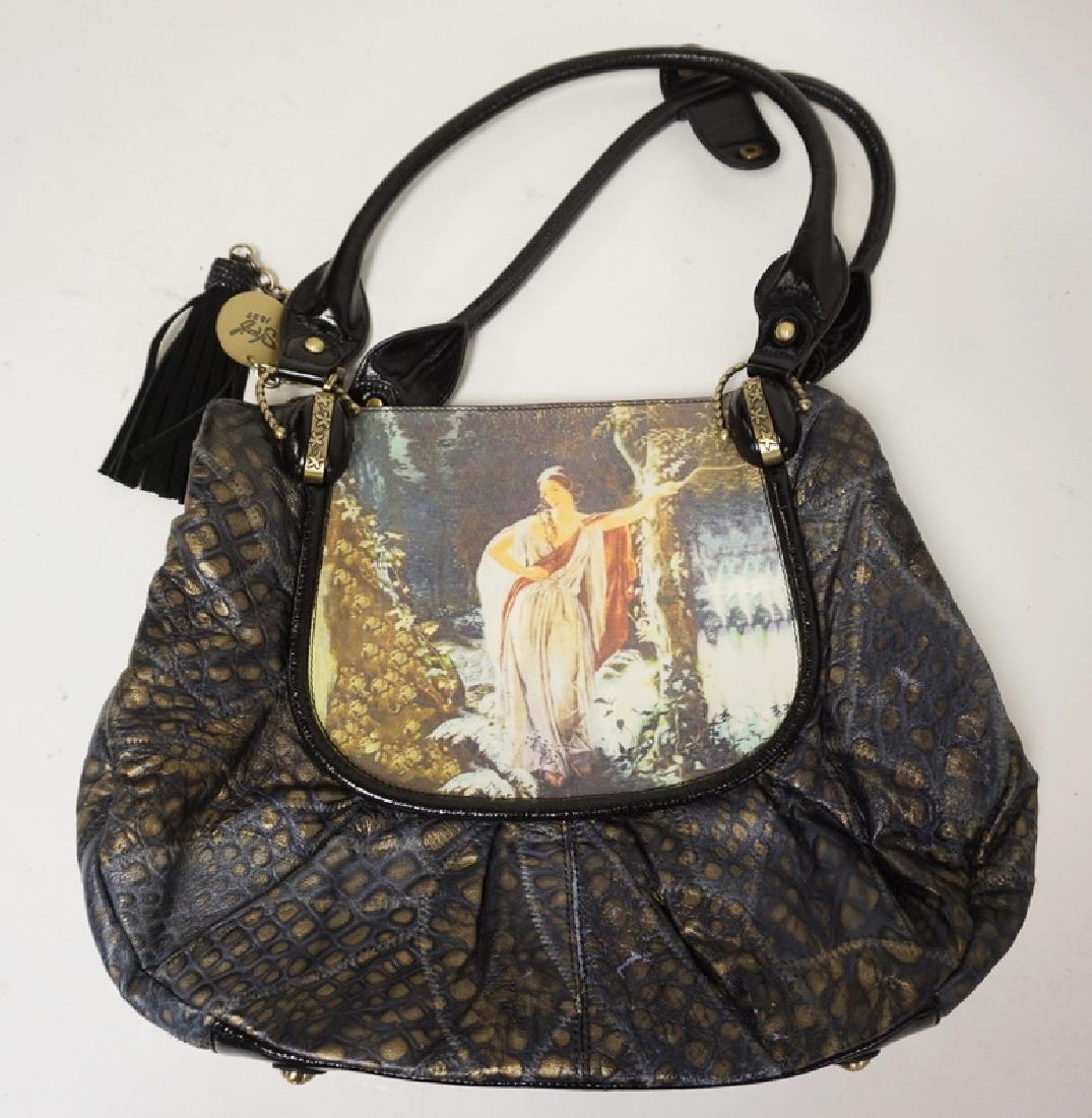 SHARIF LEATHER PURSE FEATURING AN IMAGE OF A WOMAN (1 of 2)