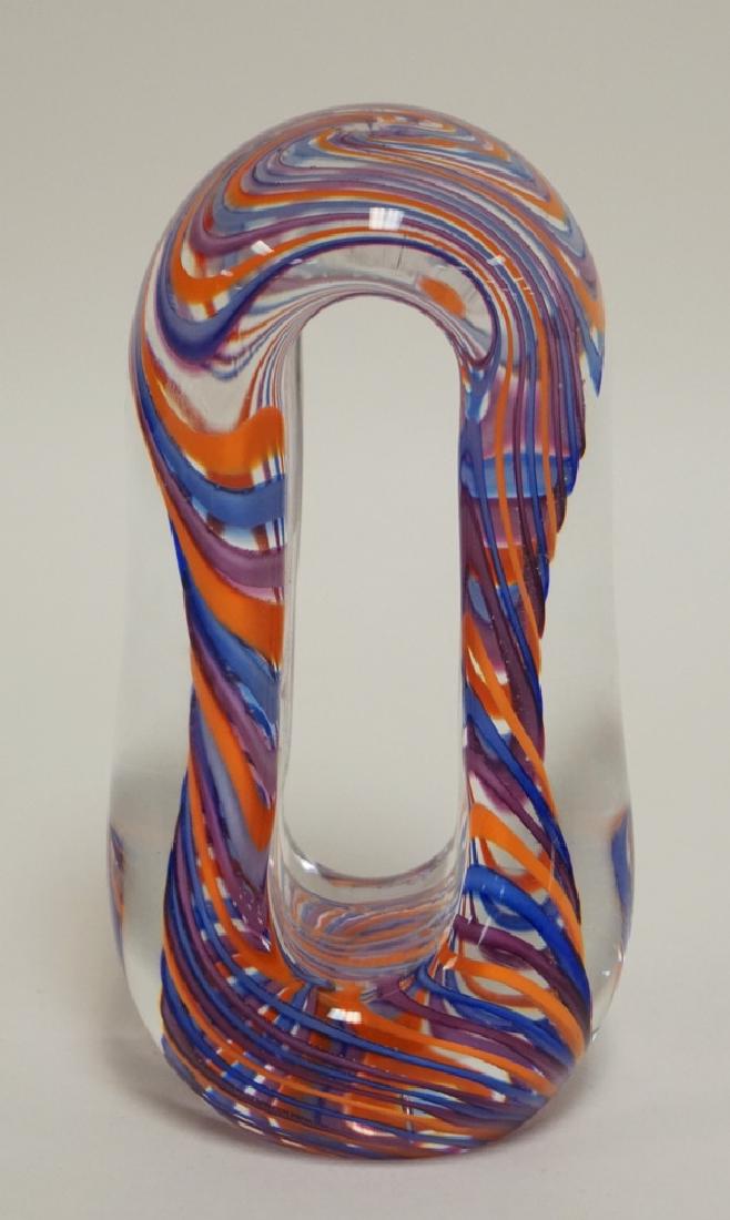 DREW MONTISANO (VANDERMARK) ART GLASS PAPERWEIGHT. 6 (1 of 3)