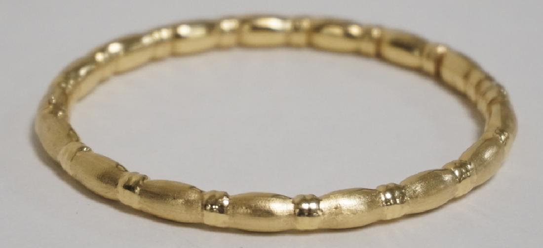 14K GOLD BANGLE BRACELET. 5.70 DWT. 2 1/4 X 2 INCH (1 of 1)