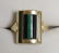 4 PIECE SET. 14K GOLD AND MALACHITE WITH ONYX BEADS. - 5