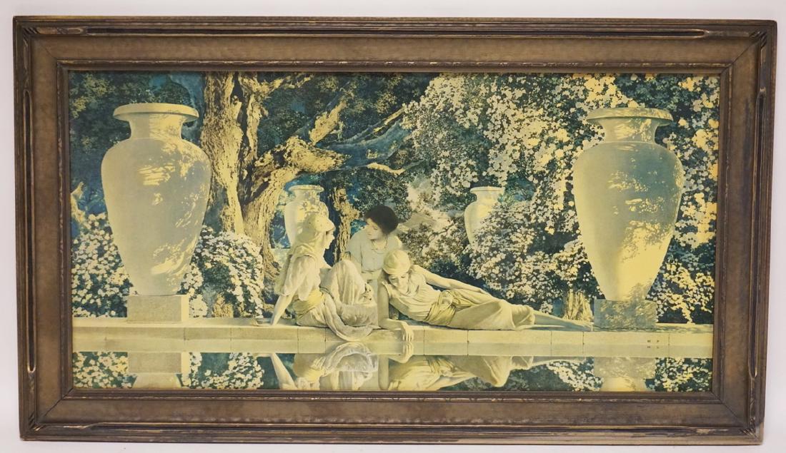 MAXFIELD PARRISH LARGE GARDEN OF ALLAH PRINT WITH THE (1 of 1)