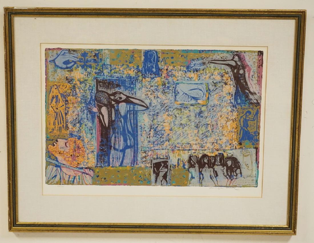 SHRAGA WEIL SERIGRAPH TITLED *THE SONG OF SONGS*. (1 of 4)