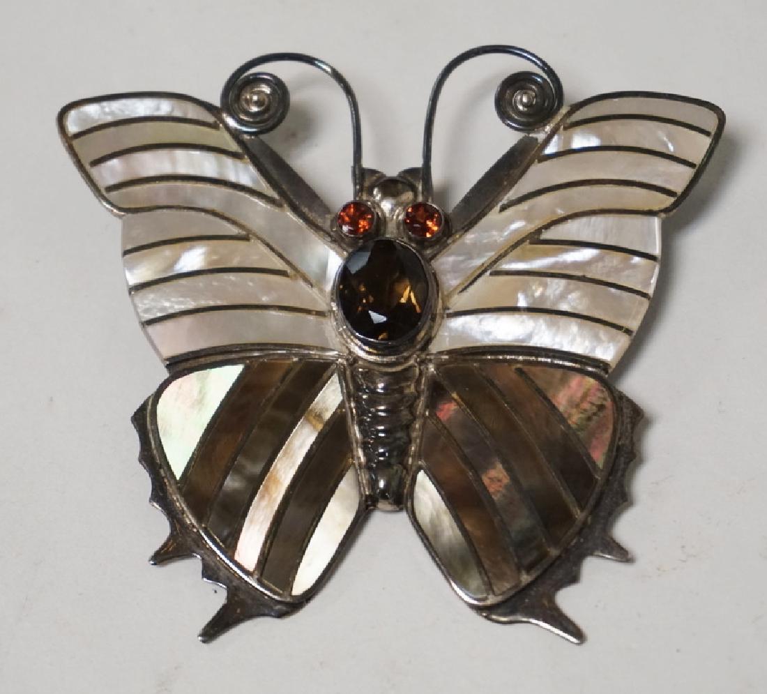 SAJEN STERLING SILVER MULTI STONE BUTTERY (1 of 1)