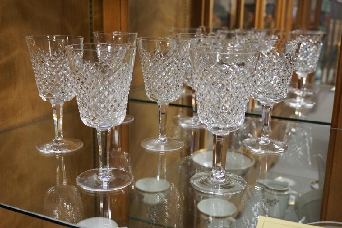 7 WATERFORD GOBLETS. 6 7/8 INCHES HIGH. (1 of 2)