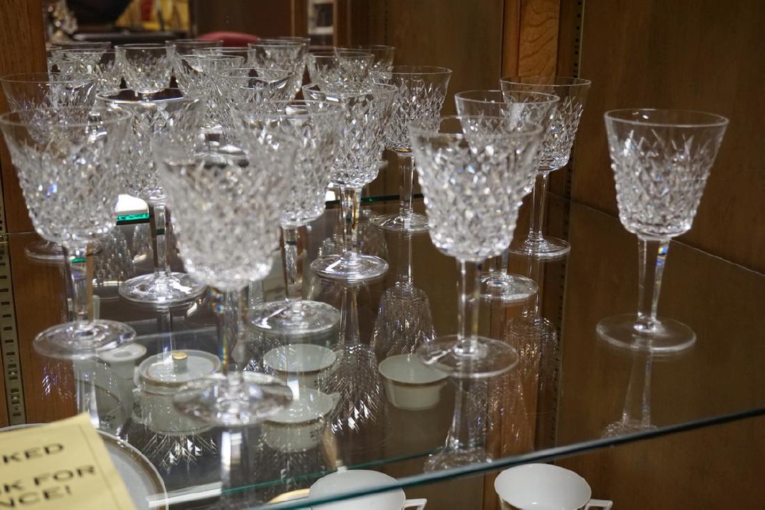 12 WATERFORD GOBLETS. 5 3/4 INCHES HIGH. (1 of 2)