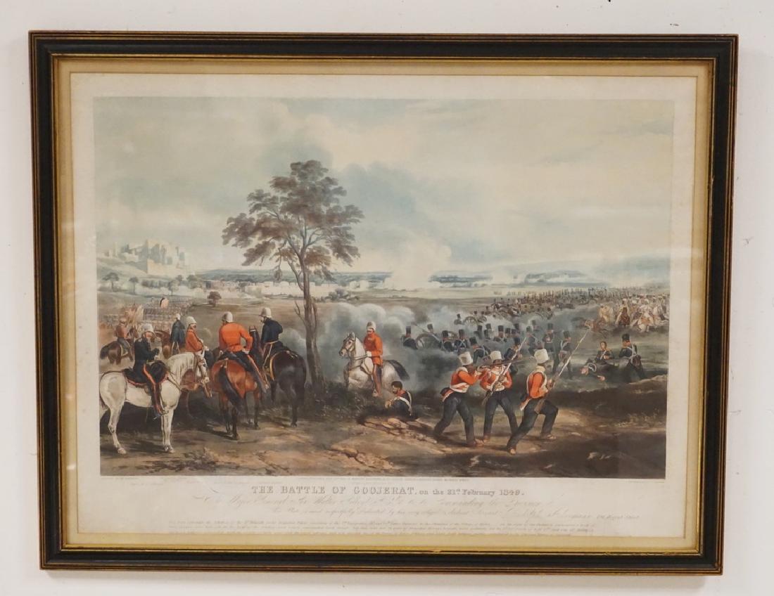 *THE BATTLE OF GOOJERAT* FEB, 21ST, 1849. PRINT (1 of 3)