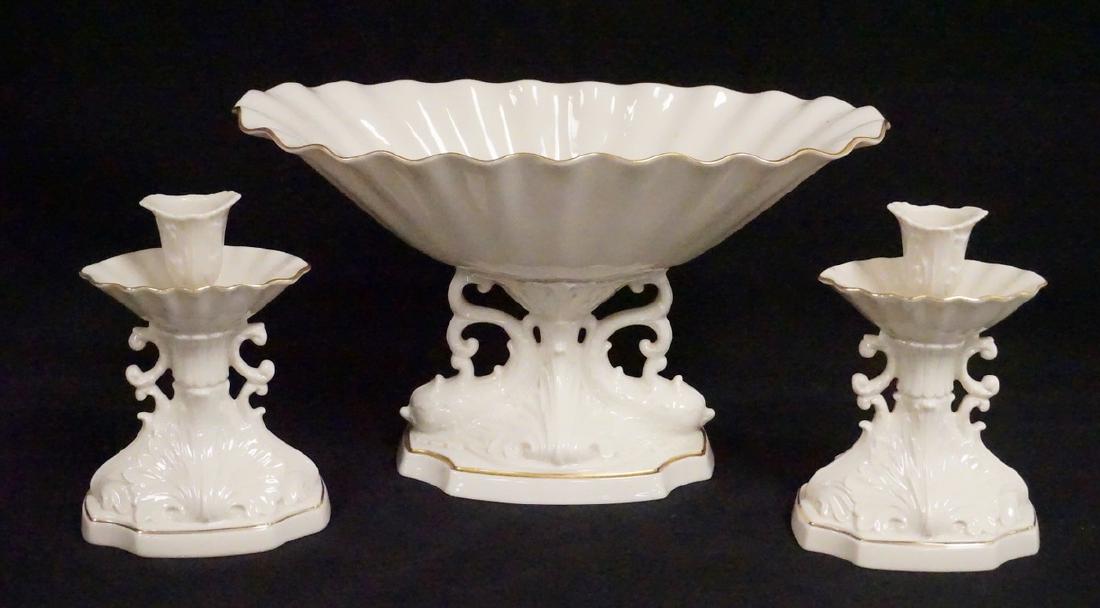 3 PIECE LENOX CONSOLE SET INCLUDING A CENTER BOWL AND (1 of 1)