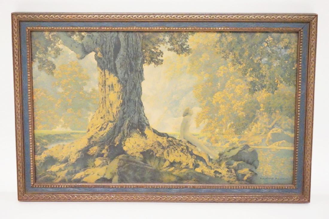 MAXFIELD PARRISH *DREAMING* PRINT. ORIGINAL FRAME (1 of 1)