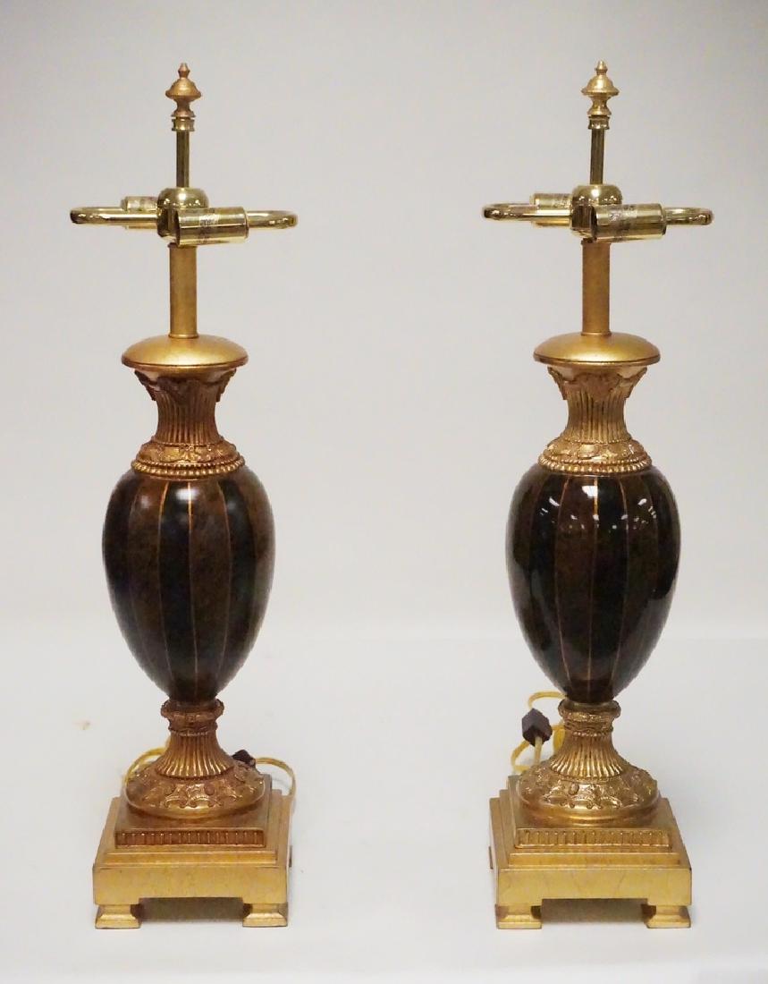 PAIR OF FREDERICK COOPER TABLE LAMPS. 24 INCHES HIGH. (1 of 2)