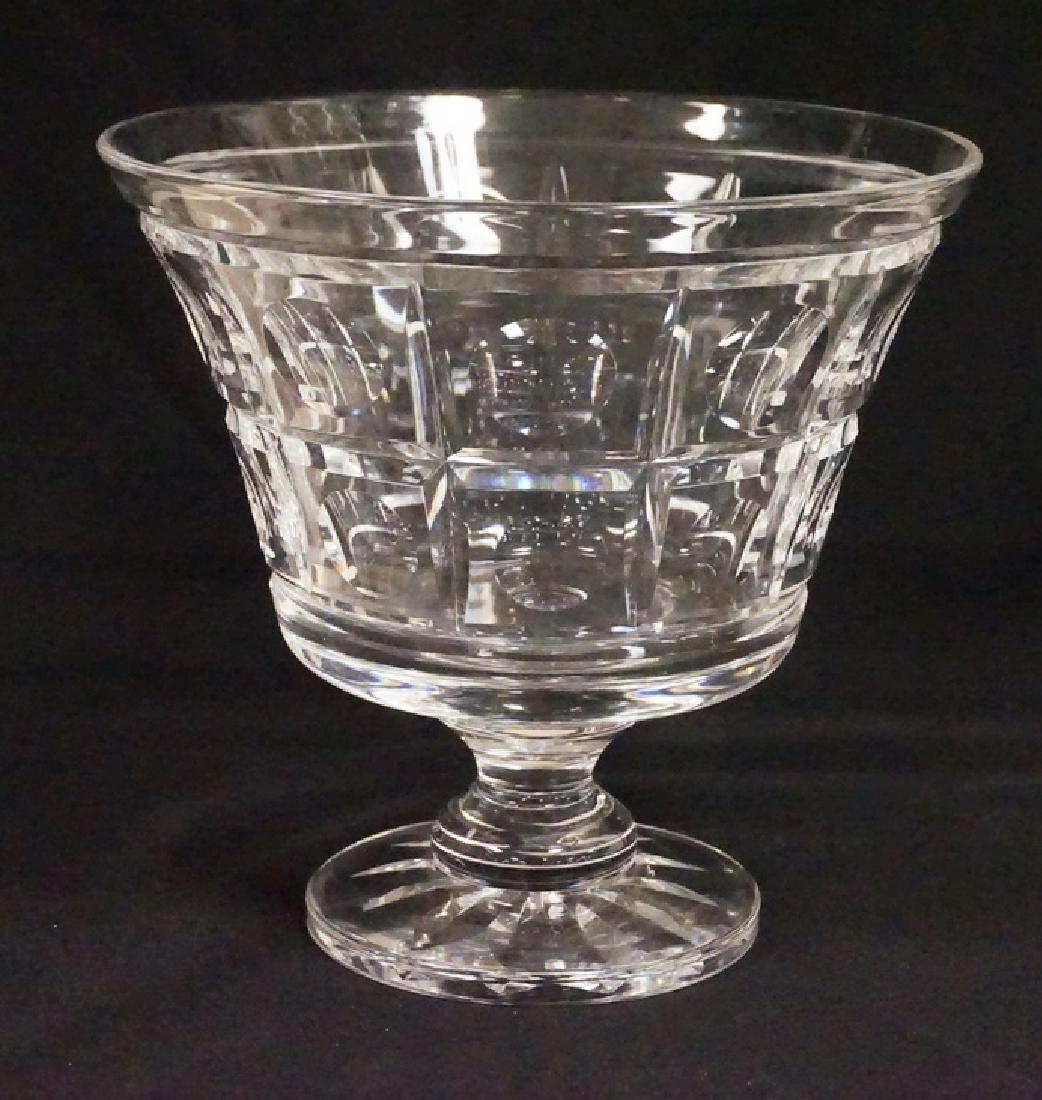 STUART CRYSTAL FOOTED VASE. 8 1/8 INCHES HIGH. 8 5/8 (1 of 1)
