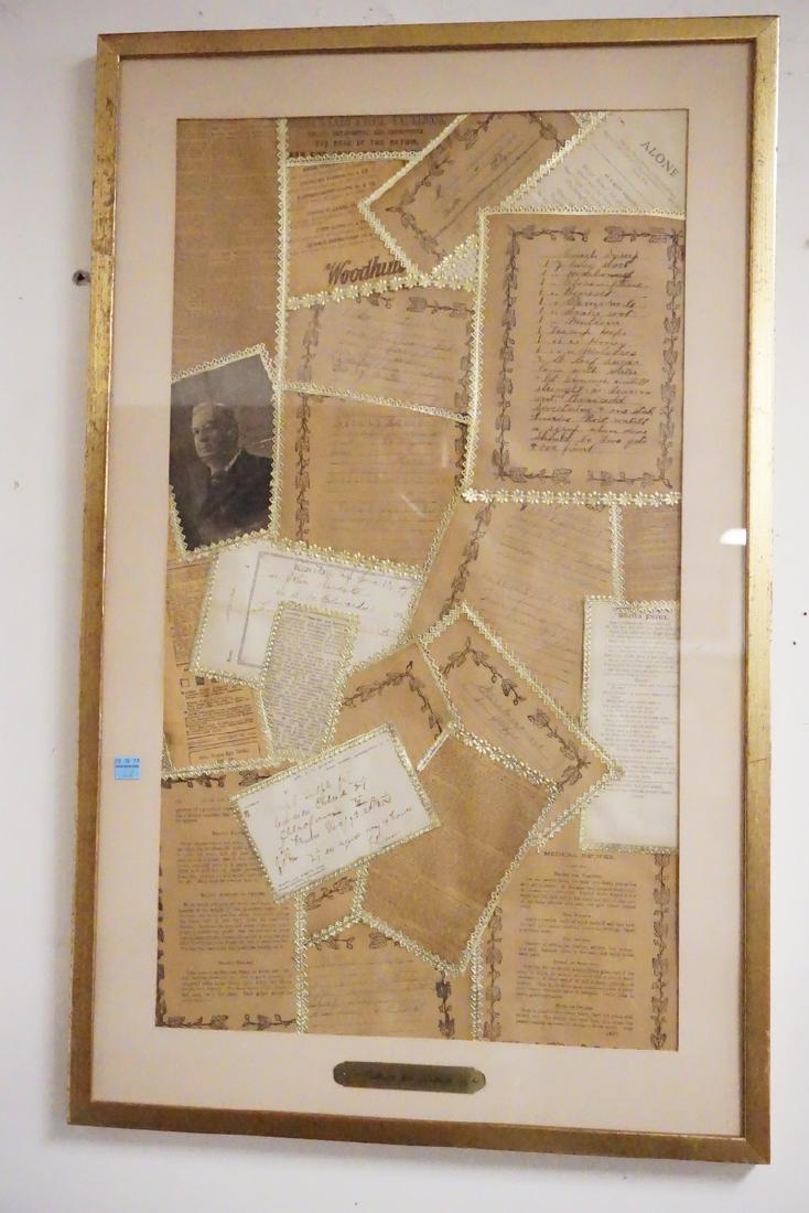 FAMILY COLLAGE INCLUDING OLD RECIPES FOR SALVES AND (1 of 4)