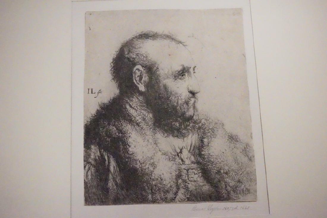 JAN LIEVENS PORTRAIT ETCHING OF ? LEYDEN. B1607, D. (1 of 1)