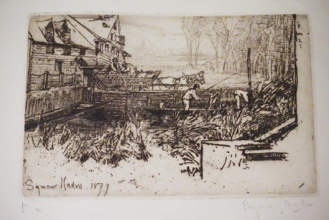 SEYMOUR HADEN ETCHING TITLED *DUSTY MILLERS* 1877. 8 (1 of 1)
