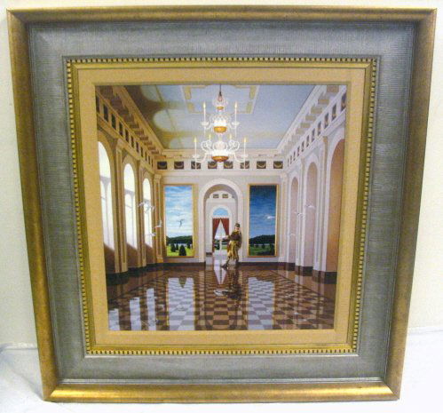 POLYCHROME GICLEE BY FREDERICK PHILLIPS: POLYCHROME GICLEE BY FREDERICK PHILLIPS TITLED *SERENADE* FRAMED LIMITED EDITION #54 OF 98. OVERALL DIMENSIONS 44 IN X 46 1/4 IN