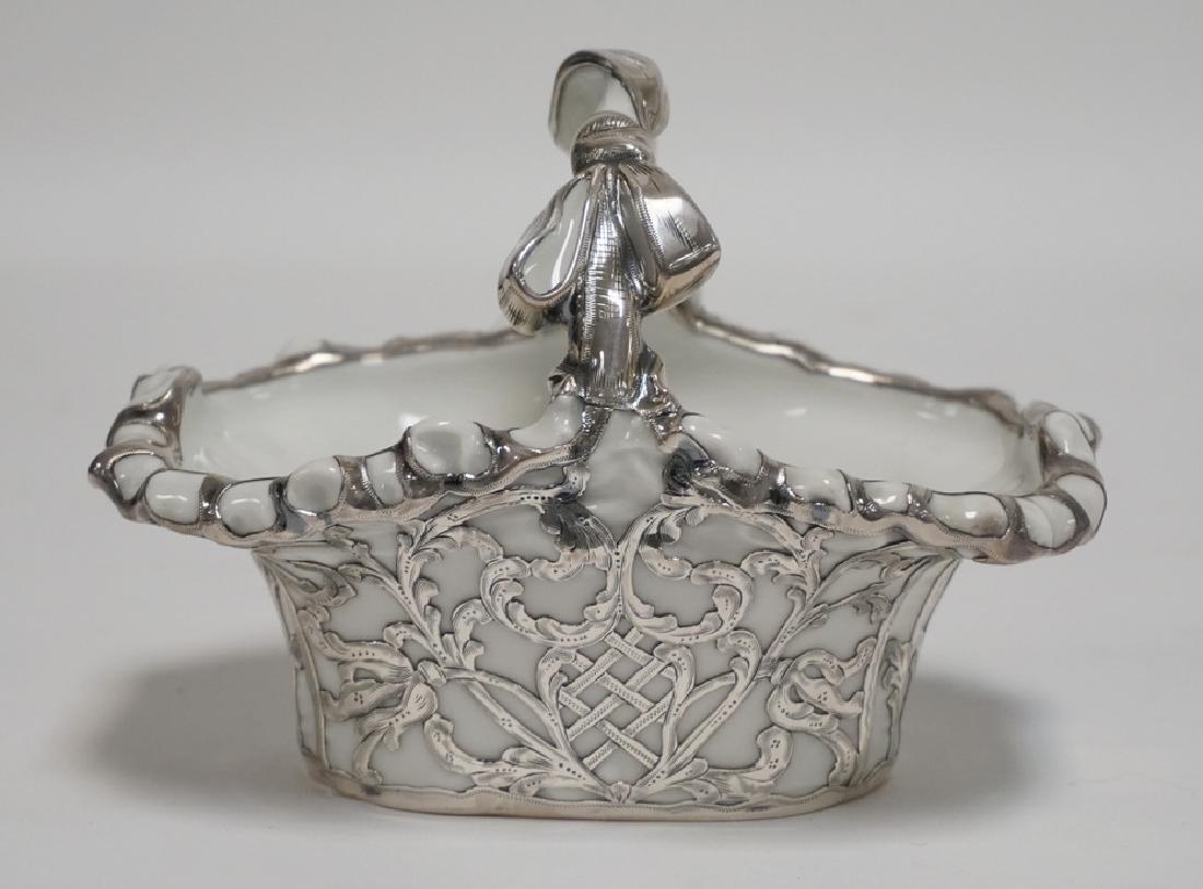 JOHN POUYAT LIMOGES STERLING SILVER OVERLAY PORCELAIN (1 of 4)