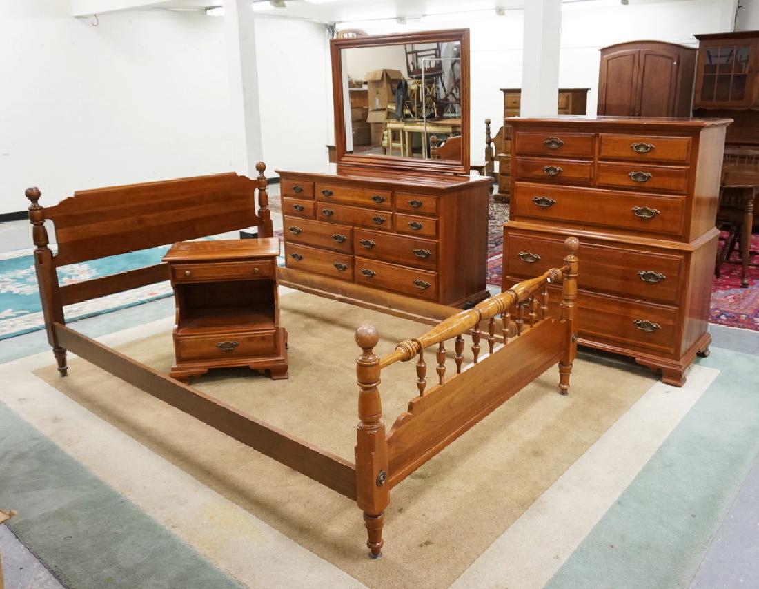 CHERRY 4 PIECE BEDROOM SET BY TAYLOR OF JOHNSONVILLE (1 of 4)