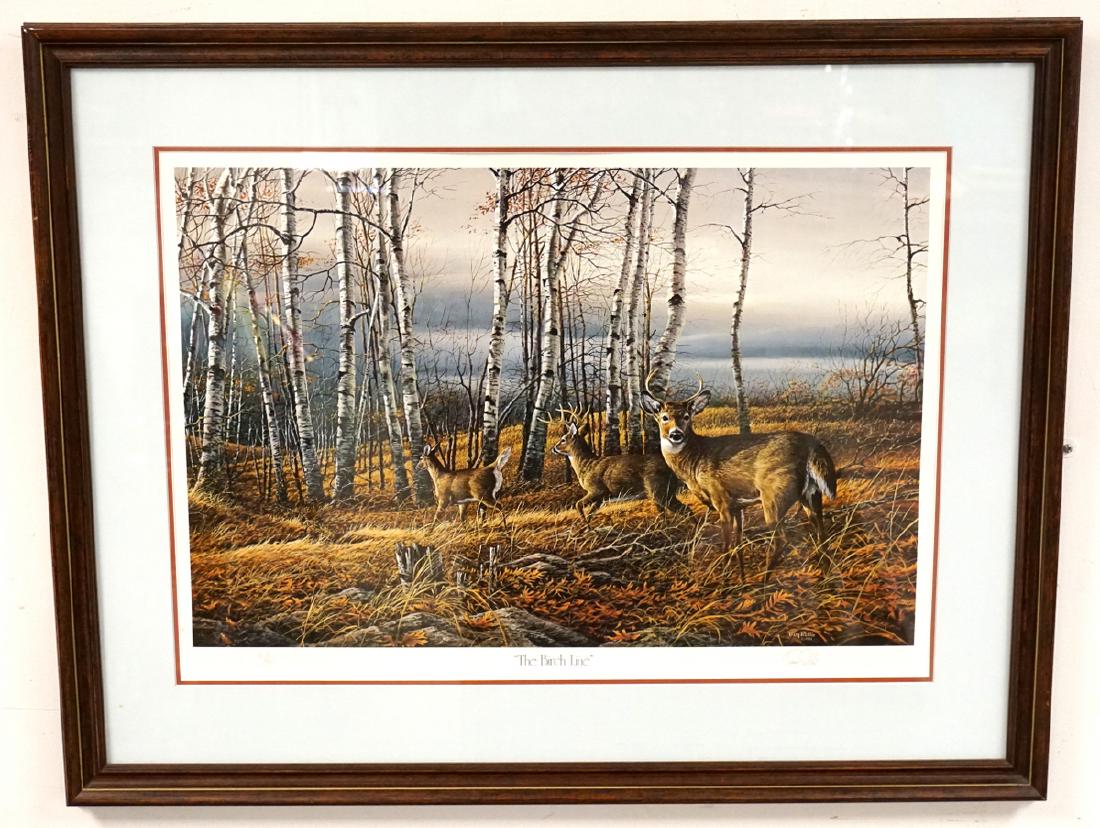 TERRY REDLIN *THE BIRCH LINE - WHITE-TAILED DEER AND (1 of 4)