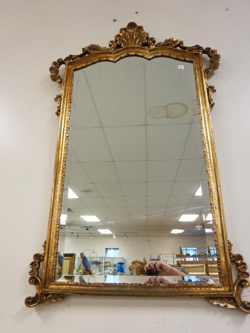 GILT COMPOSITE MIRROR. 41 X 24 INCHES. (1 of 3)