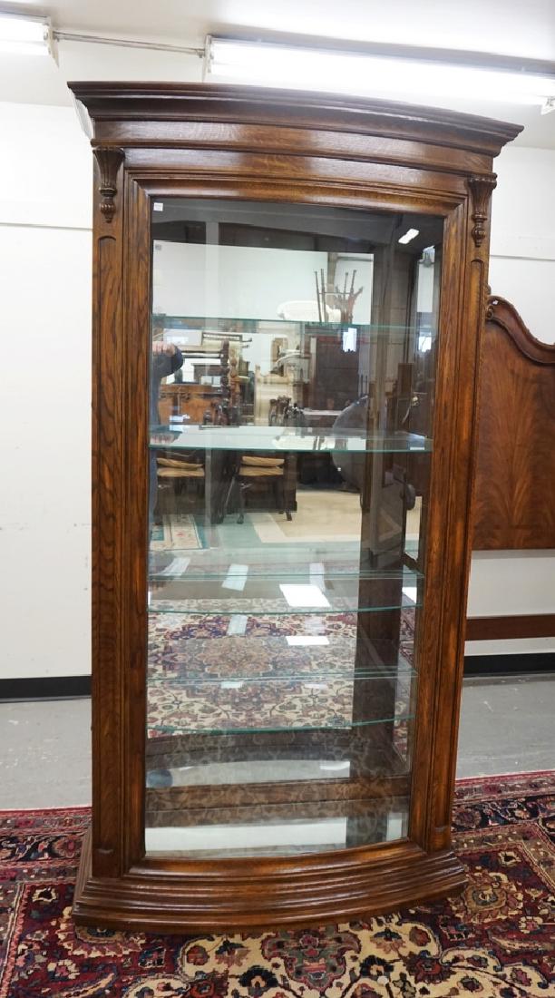 PULASKI DISPLAY CABINET. SIDE LOAD WITH GLAS SHELVES, A (1 of 4)