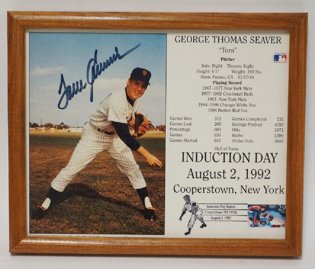 TOM SEAVER AUTOGRAPHED HALL OF FAME INDUCTION DAY (1 of 2)