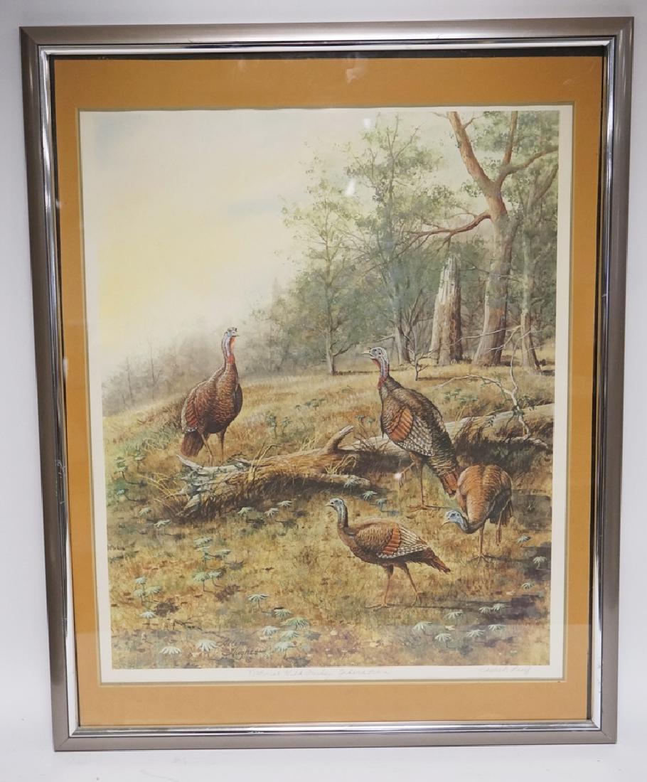 ALLEN HUGHES PRINT TITLED *NATIONAL WILD TURKEY (1 of 2)