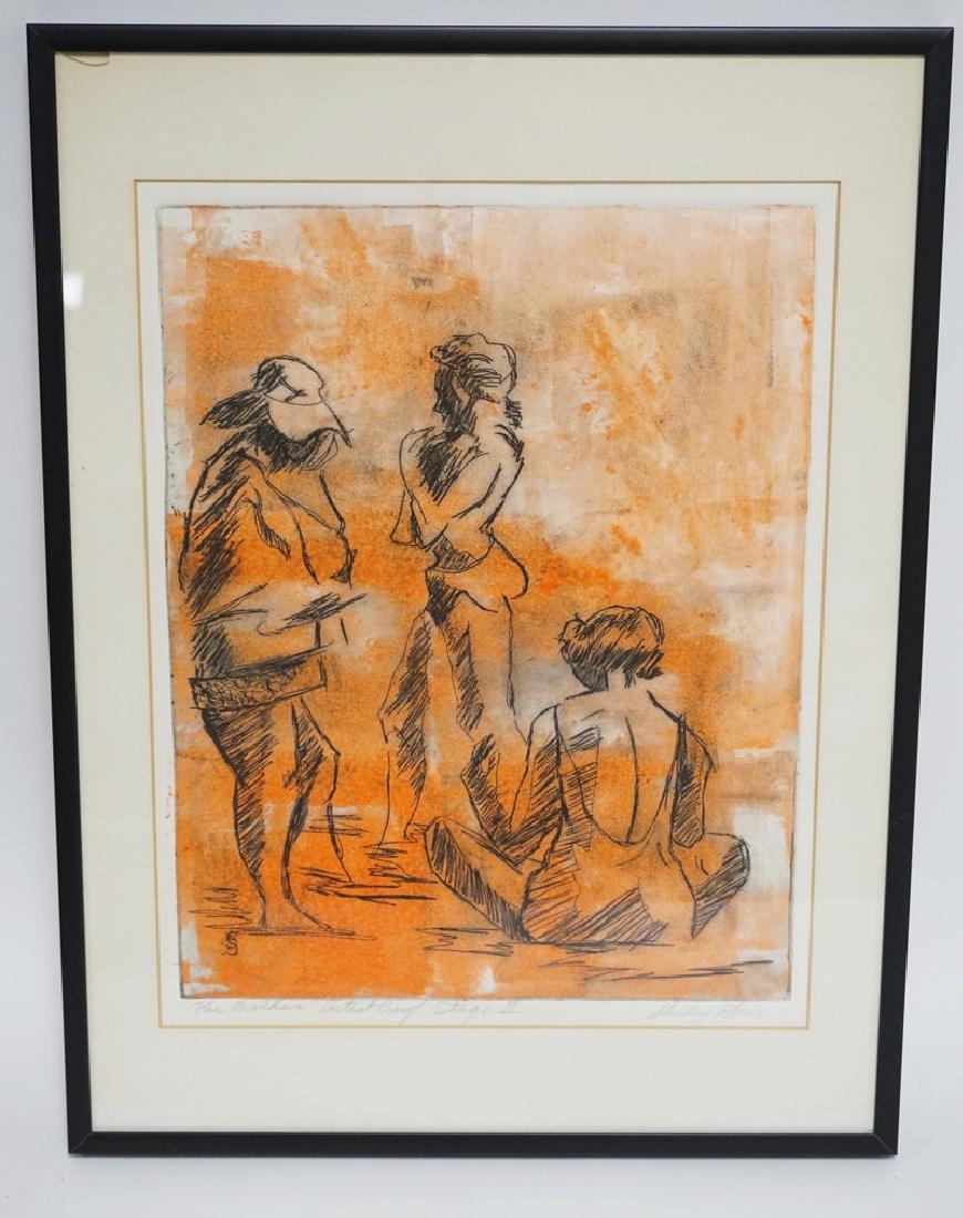 PENCIL SIGNED ARTIST PROOF ETCHING BY SHIRLEY SHIRE (1 of 2)