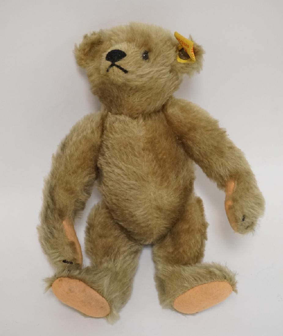 STEIFF JOINTED TEDDY BEAR. 9 INCHES HIGH.: STEIFF JOINTED TEDDY BEAR. 9 INCHES HIGH.