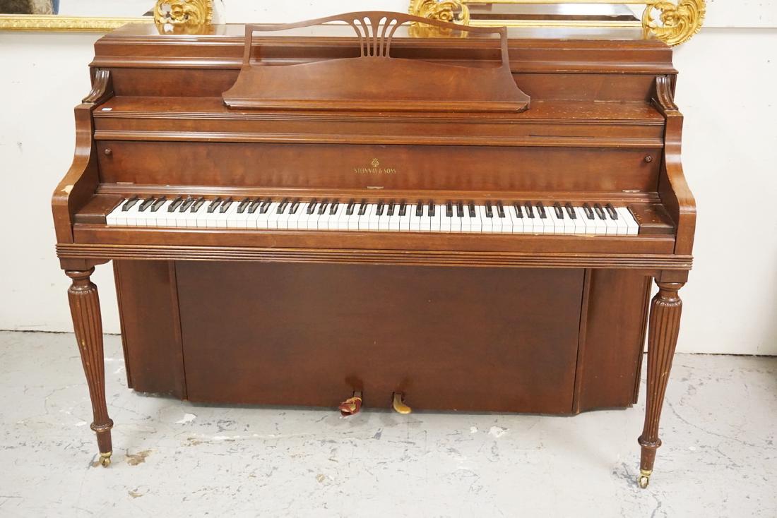 STEINWAY PIANO: STEINWAY UPRIGHT PIANO.