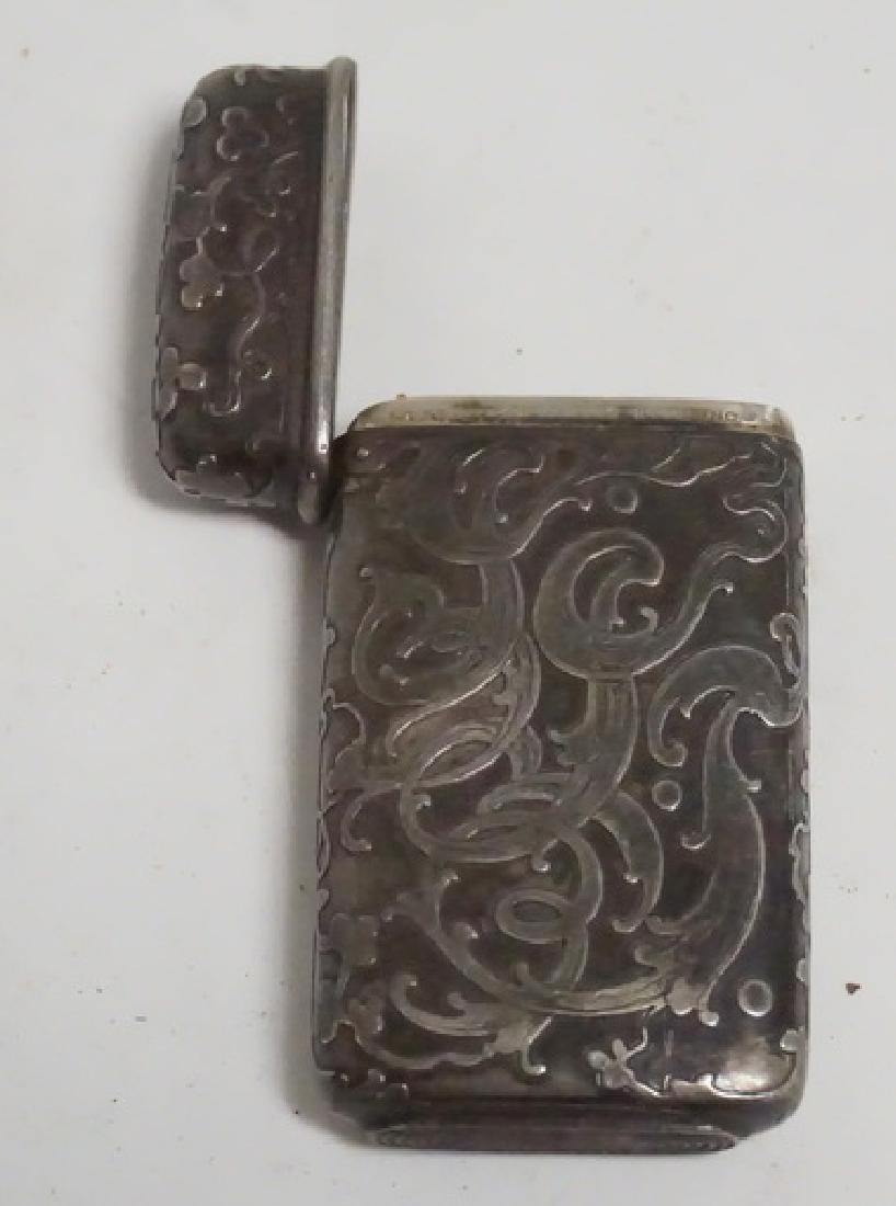 TIFFANY & COM MAKERS STERLING MATCHSAFE: TIFFANY & CO MAKERS STERLING SILVER MATCHSAFE. 2 5/16 INCHES HIGH.