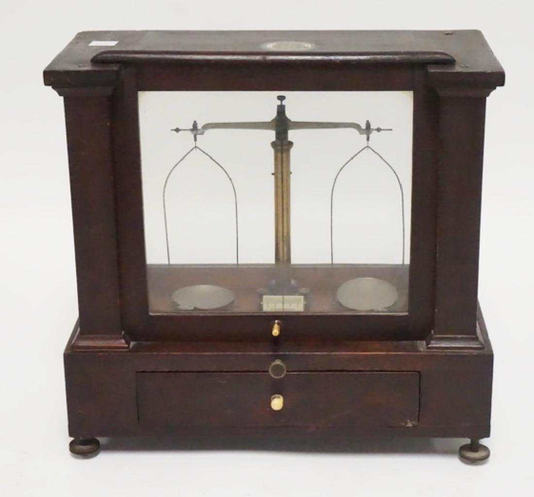 ANTIQUE SCIENTIFIC BALANCE SCALE WITH WEIGHTS. Mar 22, 2019 Dennis