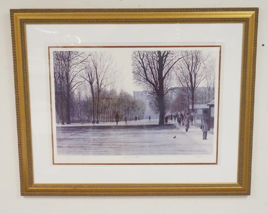 HAROLD ALTMAN *NOVEMBER 1979*: HARLOLD ALTMAN *NOVEMBER 1979* ARTISTS PROOF PRINT. 37 1/2 X 30 INCH FRAME.