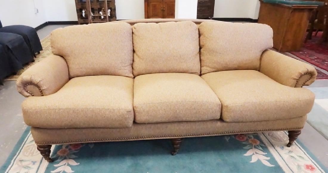 WESLEY HALL SOFA: WESLEY HALL UPHOLSTERED SOFA. 83 IN WIDE