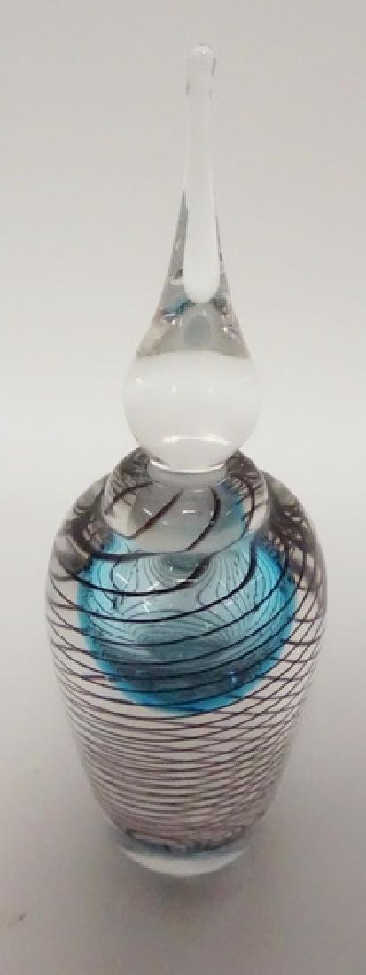 VANDERMARK ART GLASS PAPERWEIGHT Vandermark Art Glass perfume bottle