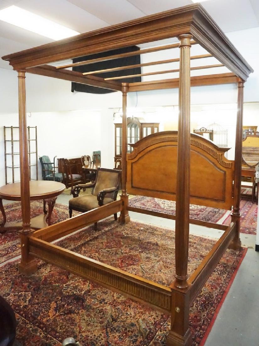 HABERSHAM CLAUDE MONET MUSEUM COLLECTION KING SIZE: HABERSHAM CLAUDE MONET MUSEUM COLLECTION KING SIZE CANOPY BED. 106 INCHES HIGH. 92 INCHES LONG. 87 1/2 INCHES WIDE.