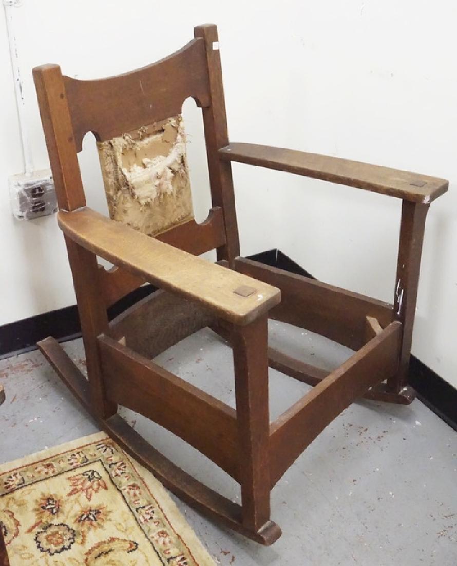 MISION OAK ROCKER: MISSION OAK ROCKER.
