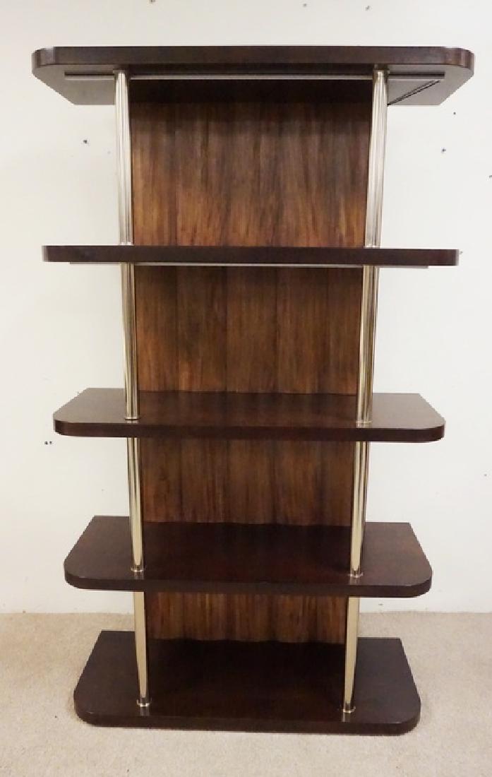 AMERICAN DREW ETEGERE: AMERICAN DREW ETEGERE. LIGHTED OPEN SHELVING. 72 1/2 INCHES HIGH. 42 INCHES WIDE.